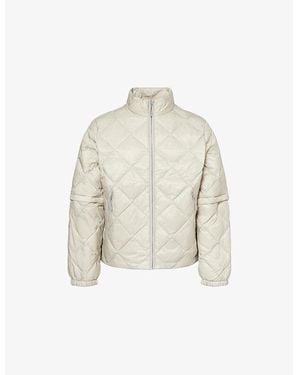 Hiking Patrol Quilted Long-Sleeve Down Jacket - White