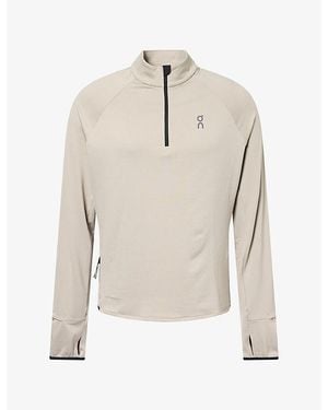 On Shoes Climate Lg-Sleeve Stretch-Woven Shirt - Natural