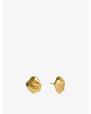 Monica Vinader Fragments 18Ct-Plated Vermeil Sterling- Stud Earrings - Metallic