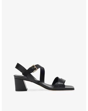 Whistles Strappy Leather Heeled Sandals - Black