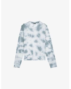 The Kooples Tie-Dye Regular-Fit Merino-Wool Sweater - Blue