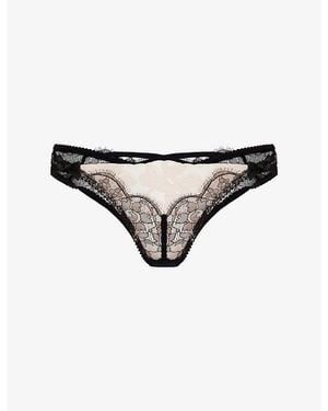 Agent Provocateur Vitoria Lace Brazilian Briefs - Black