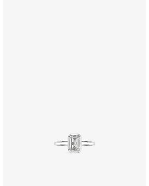 The Diamond Lab Timeless Emerald-Cut 18Ct- And 2.10Ct Lab-Grown Diamond Ring - White