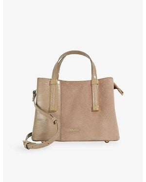 Dune Dinkydorry Mini Faux-Leather Tote Bag - Natural