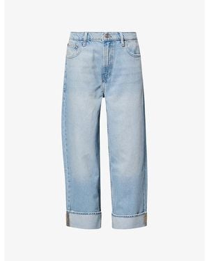 GOOD AMERICAN Good Standard Baggy Denim-Blend Jeans - Blue