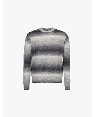 PAIGE Lozano Degradé-Stripe Knitted Jumper - Grey