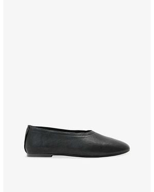 AllSaints Hailee Leather Ballet Flats - Black
