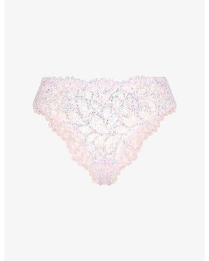 Savage x Fenty Savage Not Sorry Lace Cheeky Briefs - Pink