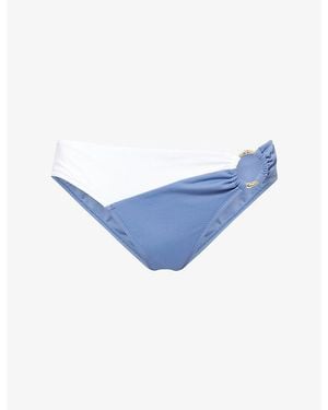 Heidi Klein Cetara Ring Hipster Bikini Bottoms - Blue
