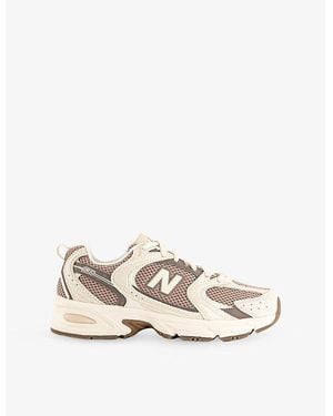 New Balance Mr530 Leather And Mesh Sneakers - Natural