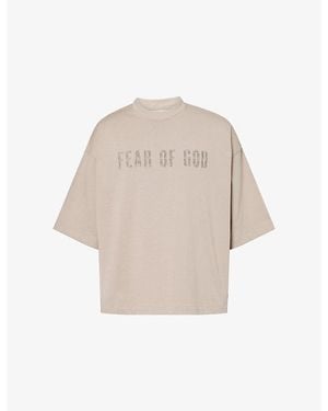 Fear Of God Merch Short-Sleeve Cotton T-Shirt - Natural