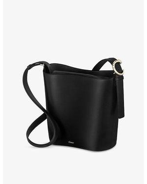 Cartier Panthère De Chain Small Leather Shoulder Bag - Black