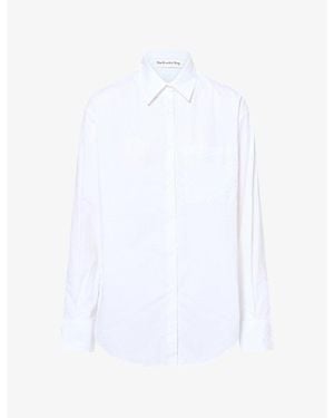 Frankie Shop Lui Relaxed-Fit Cotton Shirt - White