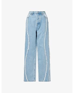 NAHMIAS Ollie Stone-Wash Tapered-Leg Denim Jeans - Blue