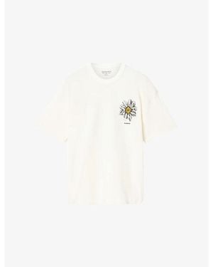 AllSaints Petals Graphic-Print Cotton-Jersey T-Shirt - White