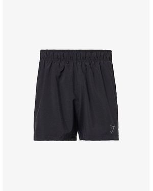 GYMSHARK Logo-Print Woven Sport Shorts - Blue