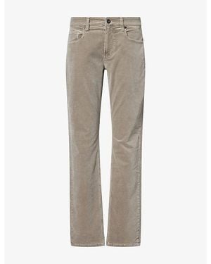 PAIGE Federal Slim Straight-Leg Corduroy Pants - Gray