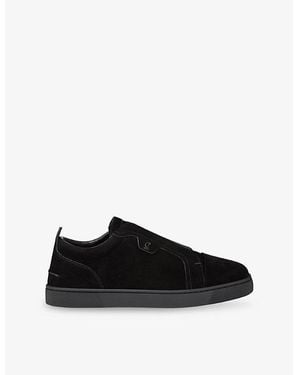 Christian Louboutin St Louis Suede Trainers - Black