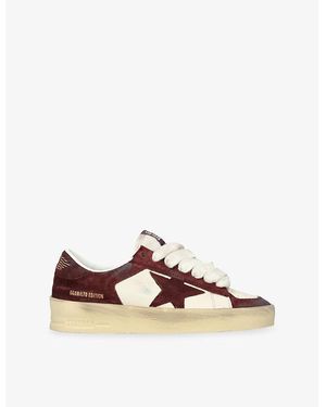 Golden Goose Stardan 40527 Suede Low-Top Trainers - Brown