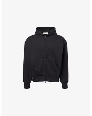 Fear Of God Classic Zipped Cotton-Jersey Hoody - Black