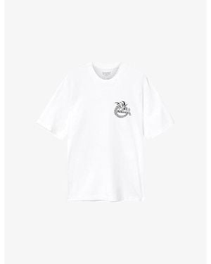 AllSaints Terra Graphic-Print Cotton T-Shirt - White