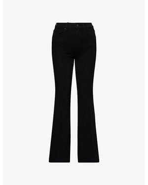 PAIGE Marlow Skimmer Flared Stretch-Denim Jeans - Black
