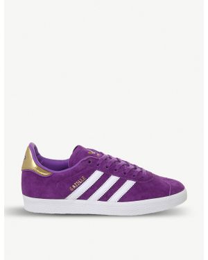 adidas X Tfl Elizabeth Line Suede Gazelle Trainers - Purple