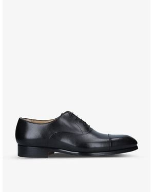 Magnanni Lace-Up Leather Oxford Shoes - Black