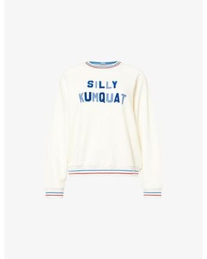 Mother The Big Sport Cotton-Jersey Sweatshirt - White