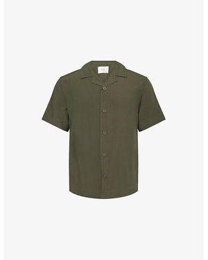 CHE Valbonne Camp-Collar Woven Shirt - Green