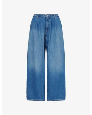 Samsøe & Samsøe Saharper Wide-Leg Denim Jeans 15893 - Blue
