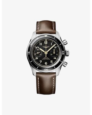 Longines Spirit Pilot Flyback 39.5Mm Manual Watch - Black