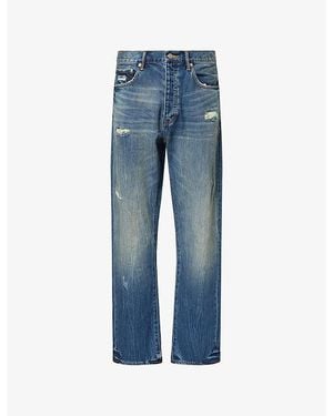 Purple Brand Lancer Straight-Leg Denim Jeans - Blue