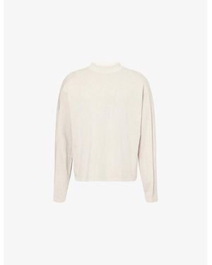 Entire studios Long-Sleeve Washed Crewneck Cotton T-Shirt&Nbsp - White