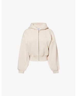WE Are Tala Cocoon Zip-Through Cotton-Blend Hoody - Natural