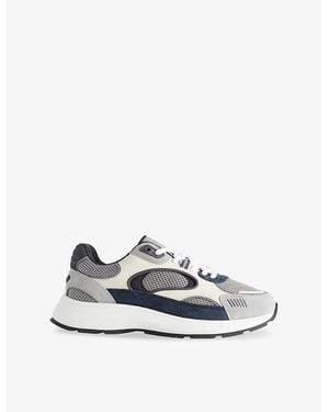 Arne Circuit Suede, Leather And Mesh Sneakers - White