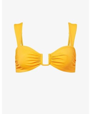 Away That Day Cannes Bikini Top - Yellow
