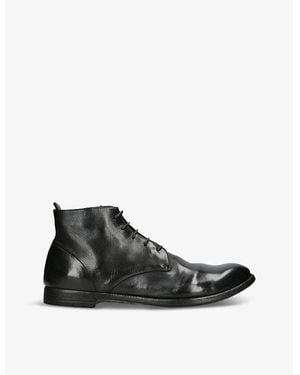 Officine Creative Arc Lace-Up Leather Boots - Black
