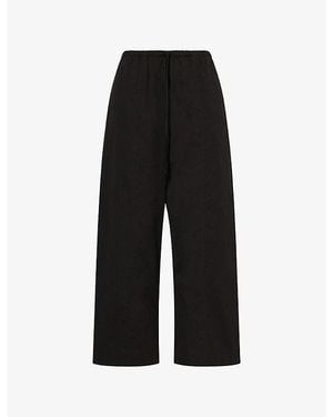 Dissh Scout Barrel-Leg Cotton Pants - Black