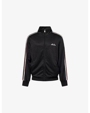 KTZ Script Logo-Embroidered Stretch-Woven Track Jacket - Black