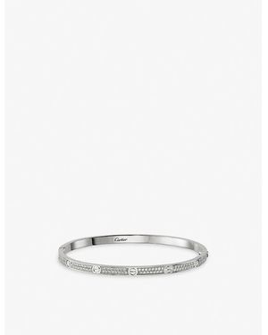 Cartier Love 18Ct- And 0.95 Brilliant-Cut Diamond Bracelet - White