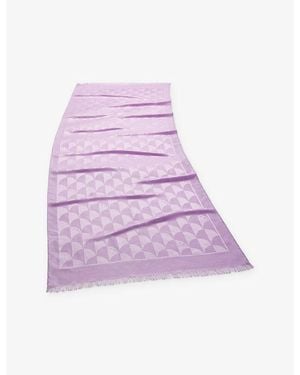 BVLGARI Calla Maxi Silk And Wool-Blend Stole - Purple