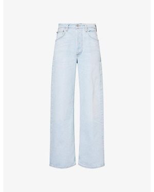 Citizens of Humanity Ayla Baggy Wide-Leg High-Rise Jeans - Blue