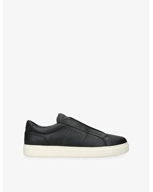 Hogan H668 Slip-On Leather Sneakers - Black