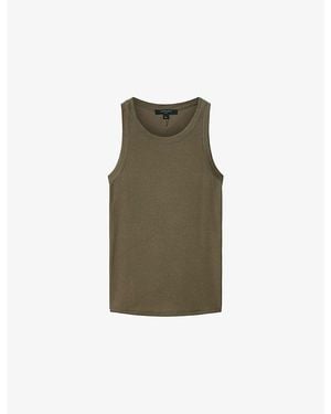 AllSaints Rina Stretch-Jersey Tank Top - Green