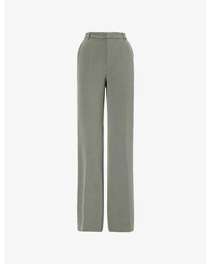 Huishan Zhang Bree Straight-Leg Woven Trousers - Green