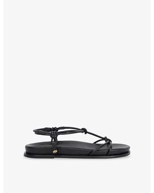Dune Launa Leather Sandals - Black