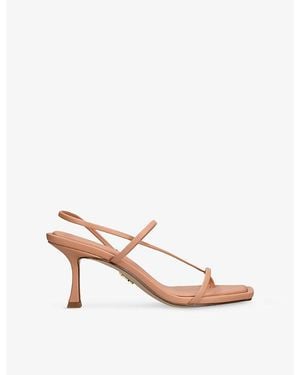 Steve Madden Locke Faux-Leather Heeled Sandals - Pink
