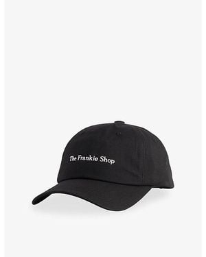 Frankie Shop Frankie Brand-Embroidered Cotton Baseball Cap - Black