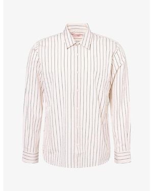 Orlebar Brown Justin Striped Cotton Shirt - White